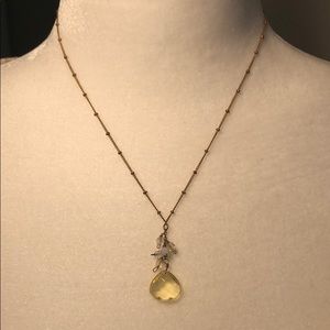 Express gold charm necklace